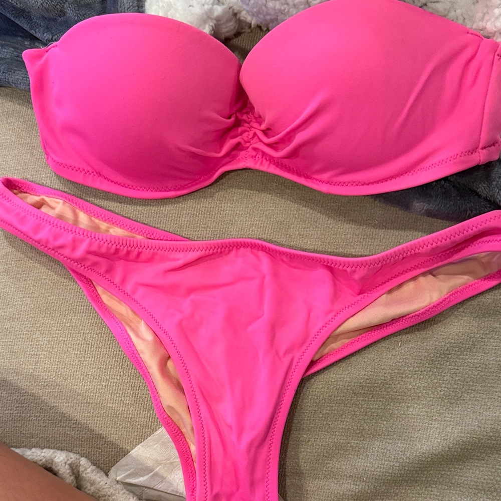 Vibrant Pink Women's Bikini Set